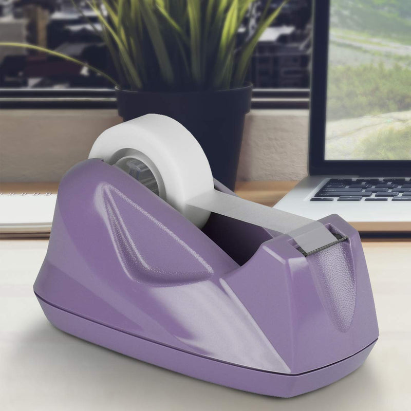 [Australia - AusPower] - Acrimet Premium Desktop Tape Dispenser Non-Skid Base (Heavy Duty) (Purple Color) 