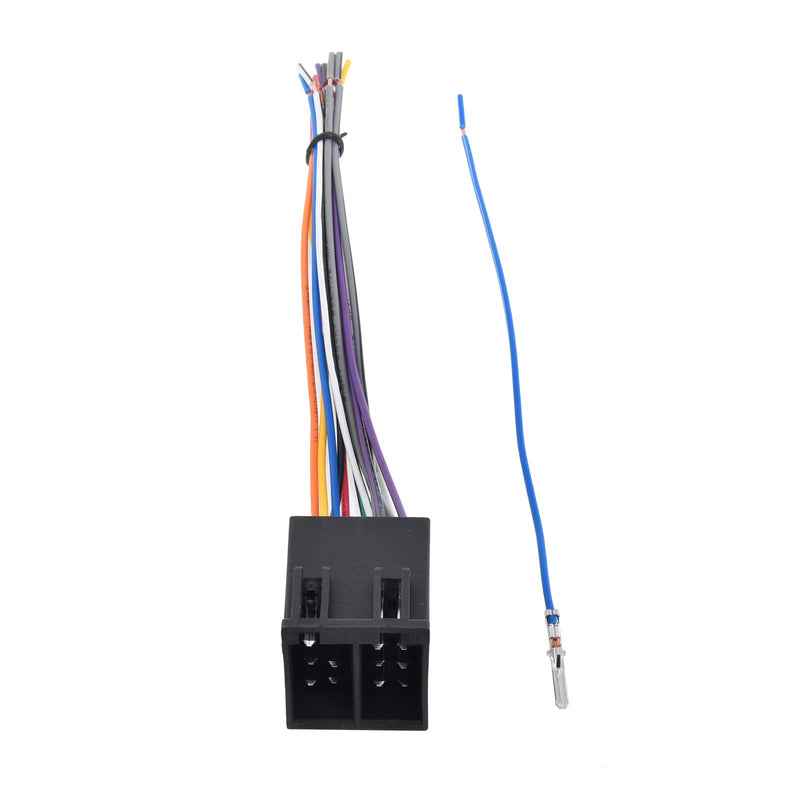 [Australia - AusPower] - RED WOLF Car Radio ISO Wire Harness Adapter For Semi Truck Freightliner International Peterbilt Volvo Sterling Mack Kenworth Stereo Connector cable 16 Pin Male Plug to JVC Pioneer Kenwood Sony Android 