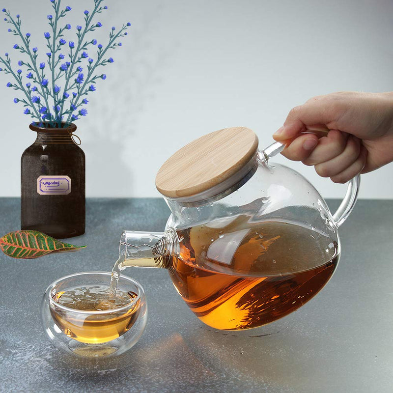 [Australia - AusPower] - CnGlass Double Wall Glass Tea Cup Set of 4（3.4oz 100ML）Asian Insulated Clear Teacups,Small Espresso Cup for Coffee 3.4OZ ounces 