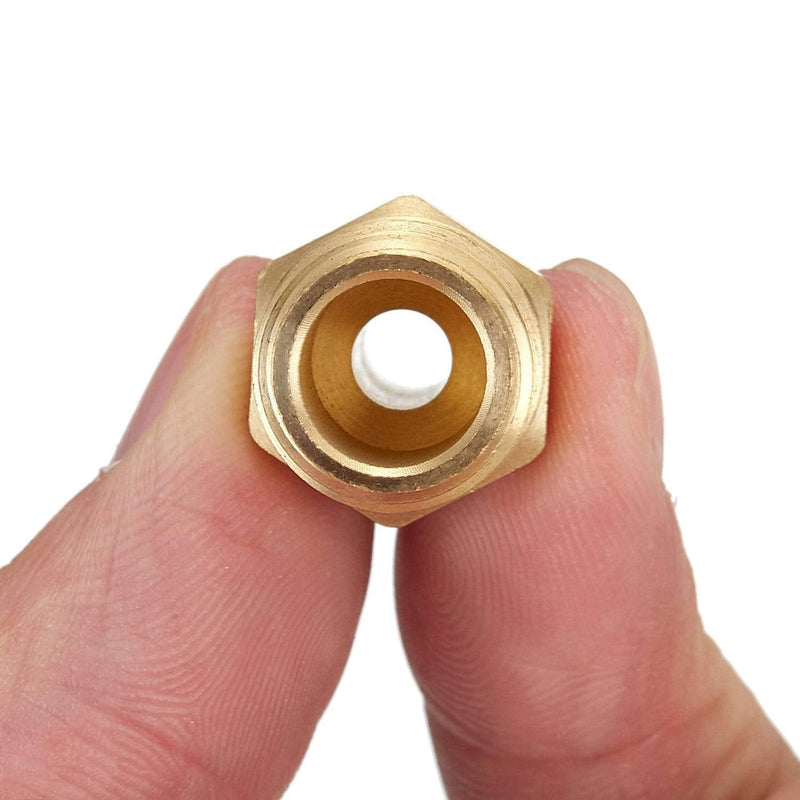 [Australia - AusPower] - Litorange 6 PCS Solid Brass Pipe Fitting and Air Hose End Fitings 1/4" Barb x 1/4" NPT Male Thread Pipe Adapter 
