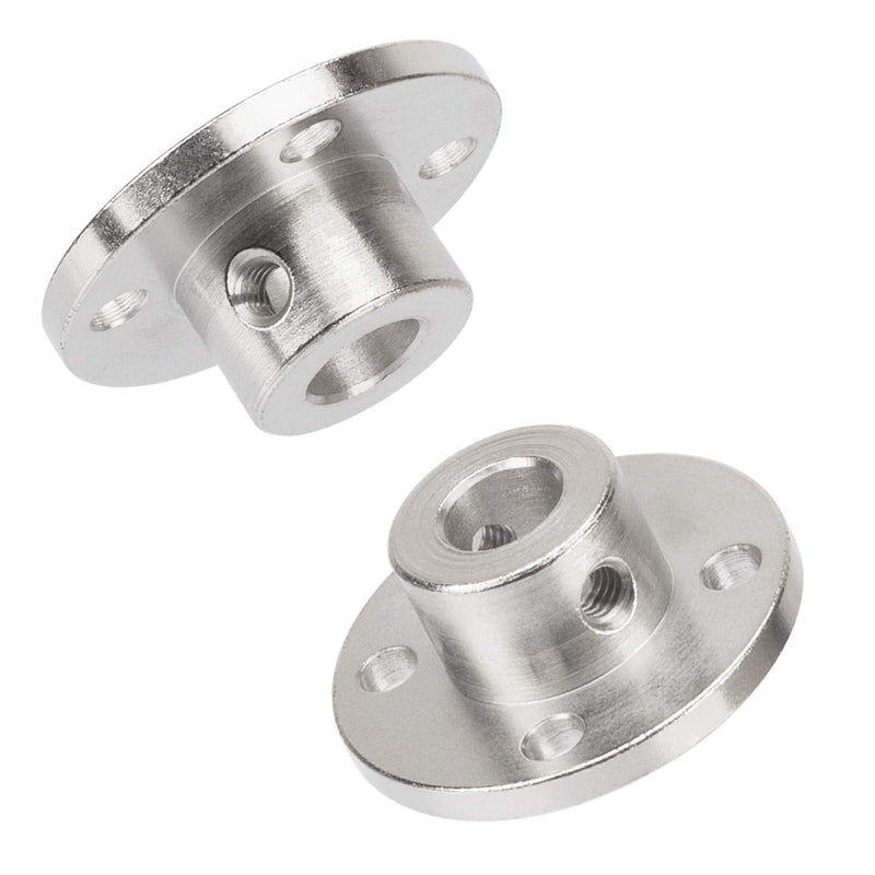 [Australia - AusPower] - 2 Pack 8mm Flange Coupling Connector, Rigid Guide Steel Model Coupler Accessory, Shaft Axis Fittings for DIY RC Model Motors, High Hardness Coupling Connector-Silver. (2 pcs 8mm) 2 pcs 8mm 