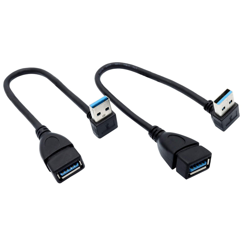 [Australia - AusPower] - Male to Female Extension Cable - 2Pack USB 3.0 A-Male to A-Female Adapter Cord 7.9inches (20cm) 