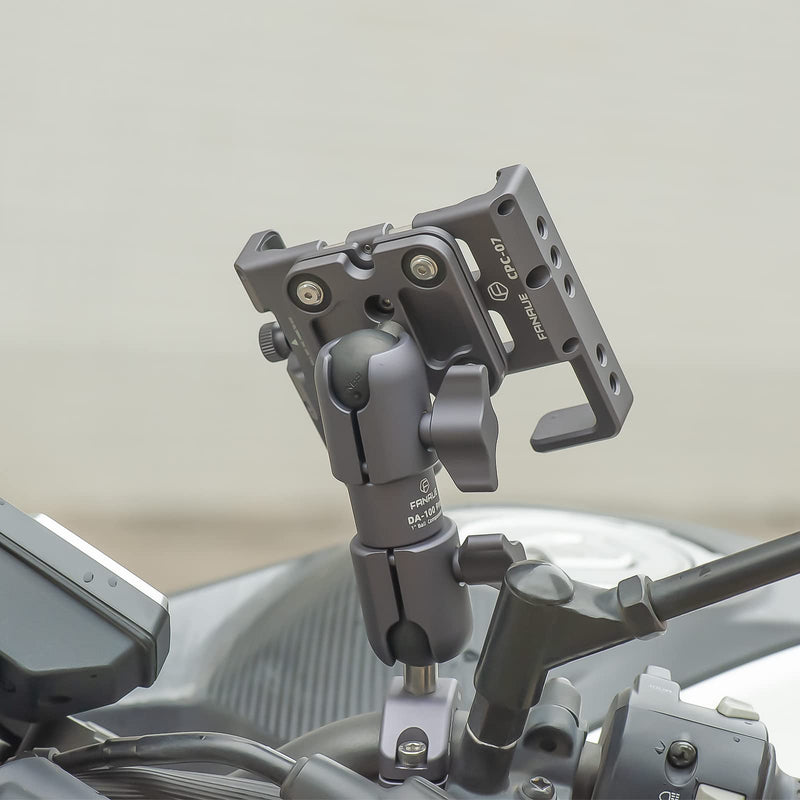 [Australia - AusPower] - FANAUE Composite Double Socket Swivel Arm,DA-100PRO 3.7" Length, Aluminum Construction, Compatible with RAM Mounts B Size 1" Ball Components DA-100PRO 