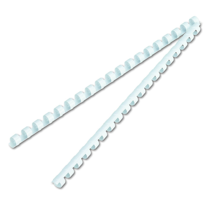 [Australia - AusPower] - Fellowes 52371, Plastic Combs - Round Back, 3/8", 100 pack, White 