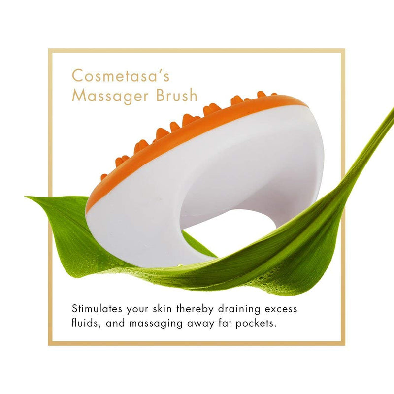 [Australia - AusPower] - Cosmetasa Hot Cream Massage Gel with Massager Mitt- Natural and 87% Organic Cellulite Cream - Multi Use, Skin Toning Cream, assists in Pain Relief for Joints and Muscle Sores - 8.8 Oz 8.8 Ounce (Pack of 1) 