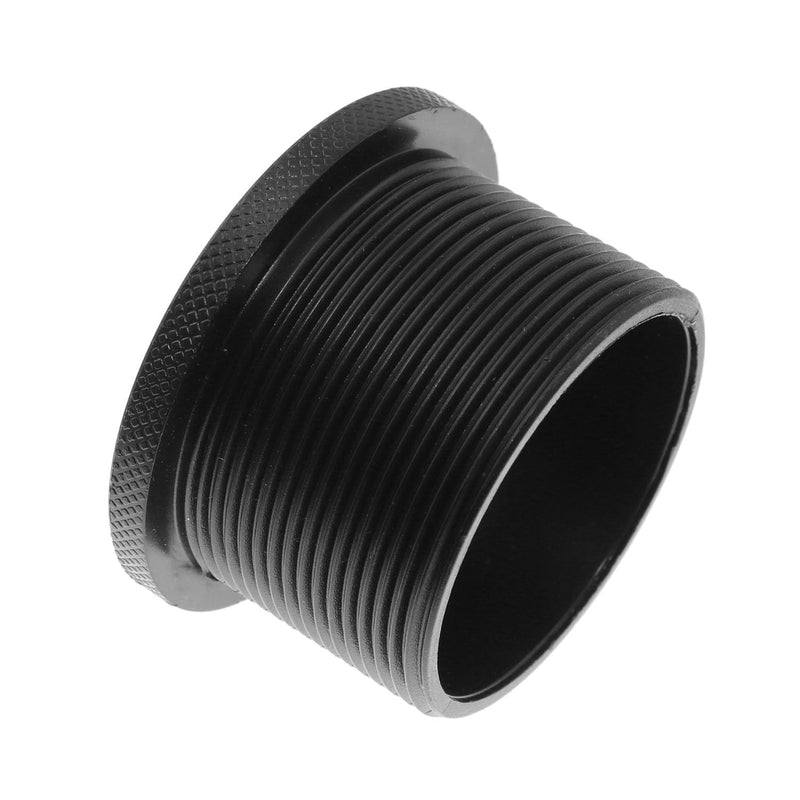 [Australia - AusPower] - Maxmoral 2PCS Shower Drain Flange Thread Adapter 2 inch Threaded Pipe for Square Adjustable Ring Rubber Coupler Black 