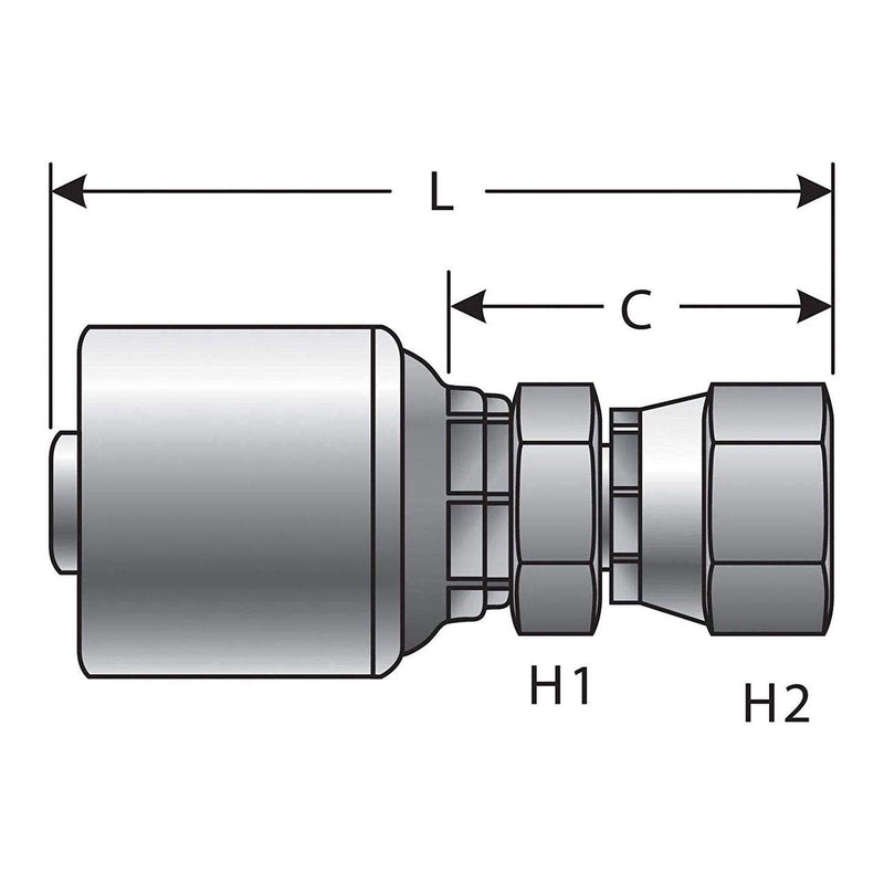 [Australia - AusPower] - Gates G25200-0808 Steering Coupling Assembly 