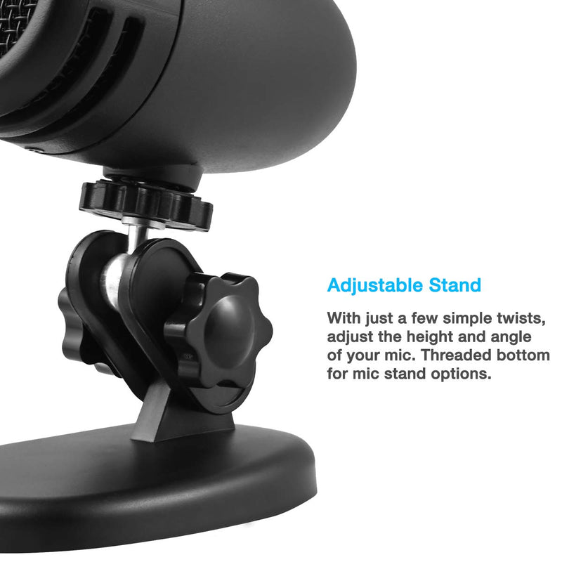 [Australia - AusPower] - Cyber Acoustics USB Microphone - Directional USB Mic with Mute Button - Perfect for Eduction, Work at Home or Gaming Mic - Compatible with PC and Mac (CVL-2005) CVL-2005 
