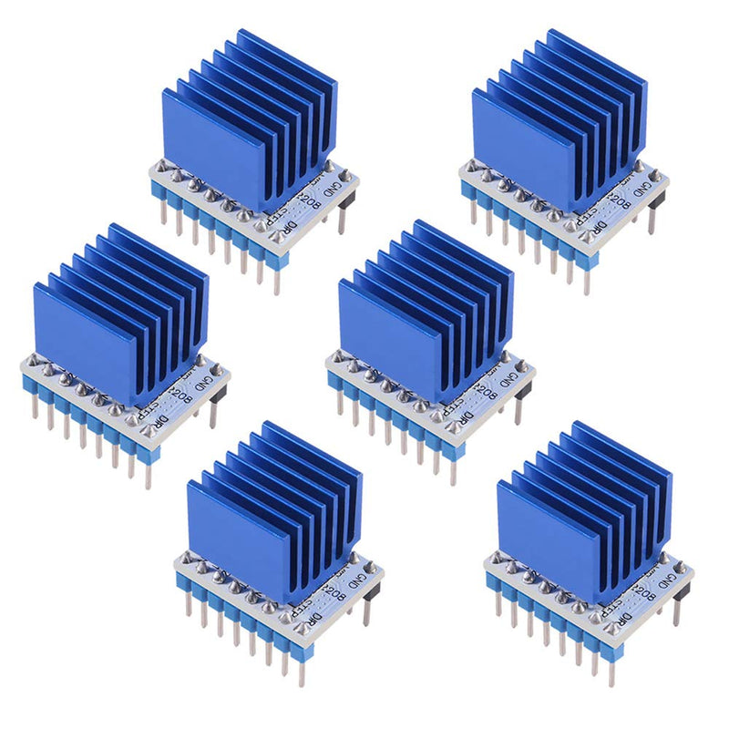 [Australia - AusPower] - 6PCS 3D Printer TMC2208 V1.2 Stepper Motor Driver, TMC2208 Stepstick Stepper Motor Driver Module with Heat Sink Screwdriver for 3D Printer Controller Boards Reprap Ramps1.4 MKS Gen Ender-3 Pro 