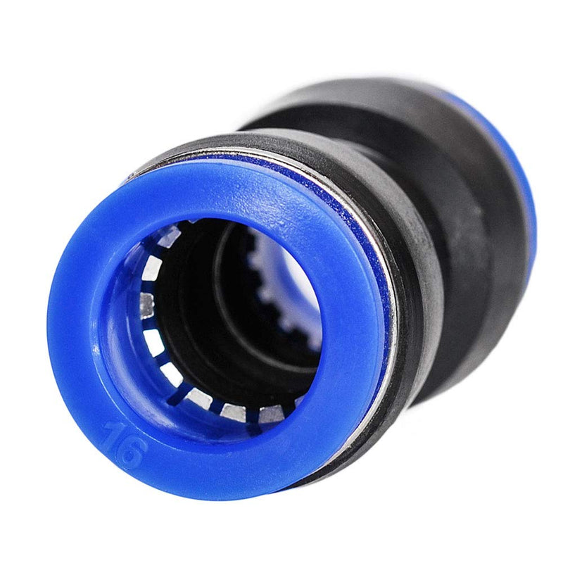 [Australia - AusPower] - JJDD Carkio Air Tool Fittings,20 X Air Piping 16mm to 16mm (5/8) Straight Push Connectors Plastic Push Tube Quick Connect Fittings Pneumatic Connectors Air Line Fittings Tube Fittings Push Lock 16mm 20pcs 