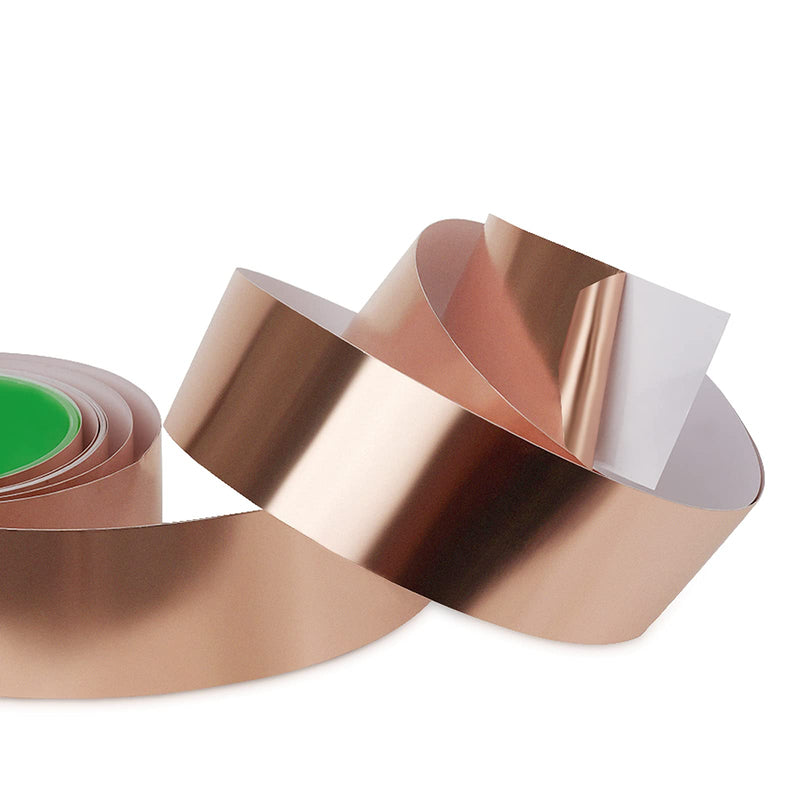 [Australia - AusPower] - Meideal Copper Foil Tape (1/4inch X 22yd) with Dual Conductive Adhesive - Electrical Repair, Soldering, Grounding, Arts, Crafts, Stained Glass, Home Decor, Garden, Guitar & EMI Shielding 1/4inch X 22yd 