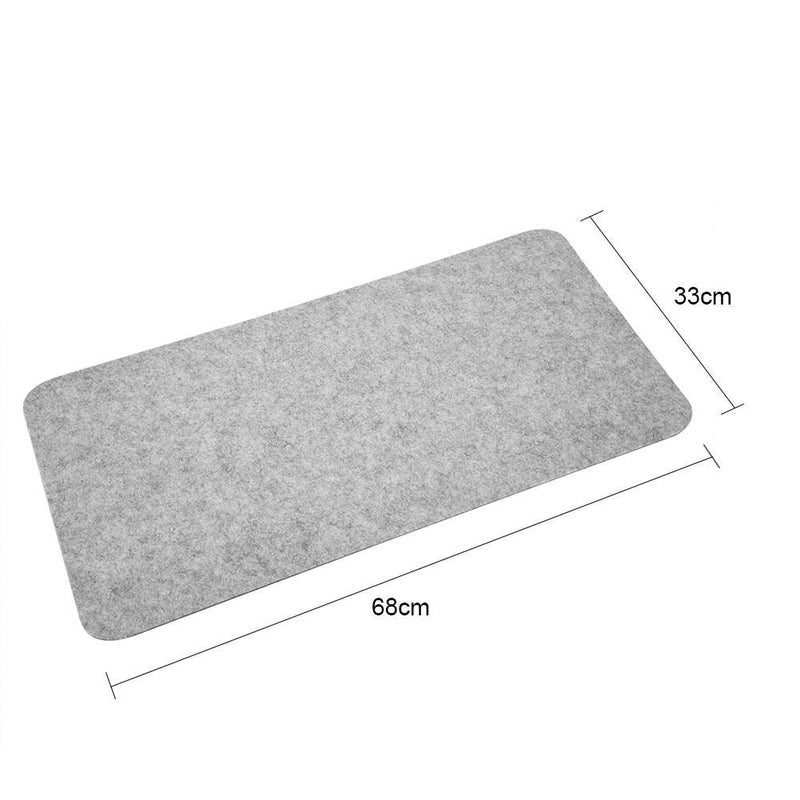 [Australia - AusPower] - 68x33cm Gaming Mouse Pad Mice Mat Felts Table Mouse Pad Extended Office Desk Laptop Mat Anti-Static Dust-Proof Folded Computer Mouse Pads Keyboard Pad Heat Insulation Pad Khaki 