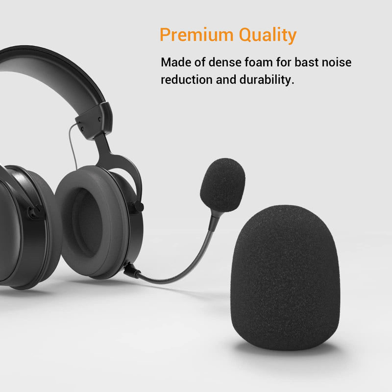 [Australia - AusPower] - Cubilux Foam Windscreen for Headset Mic,Foam Windscreen for Cloud Mix Astro A10/A20/A30/A40/A50 Boom Mic - High-Quality Noise Reduction Cover for Headset Mic-10 Pack 
