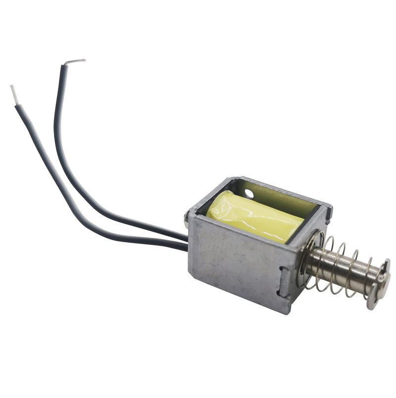 [Australia - AusPower] - 2PCS Mini Push Pull Linear Solenoid Electromagnet Adjustable 10mm Stroke DC 12V 42? 0.28A Open Frame Mini Frames Actuator Electric DC Magnet Solenoid DS-0520S 