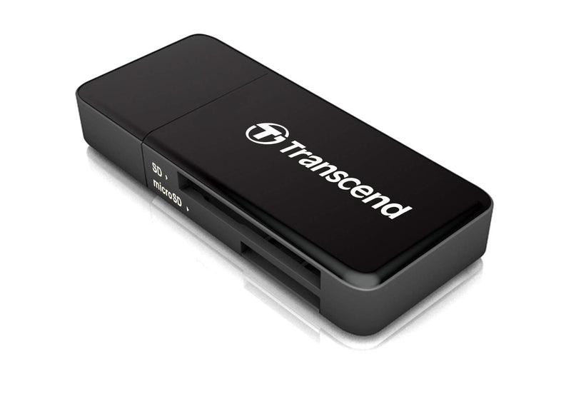 [Australia - AusPower] - Transcend TS-RDF5K USB 3.1 SDHC/SDXC/microSDHC/SDXC Card Reader, Black 