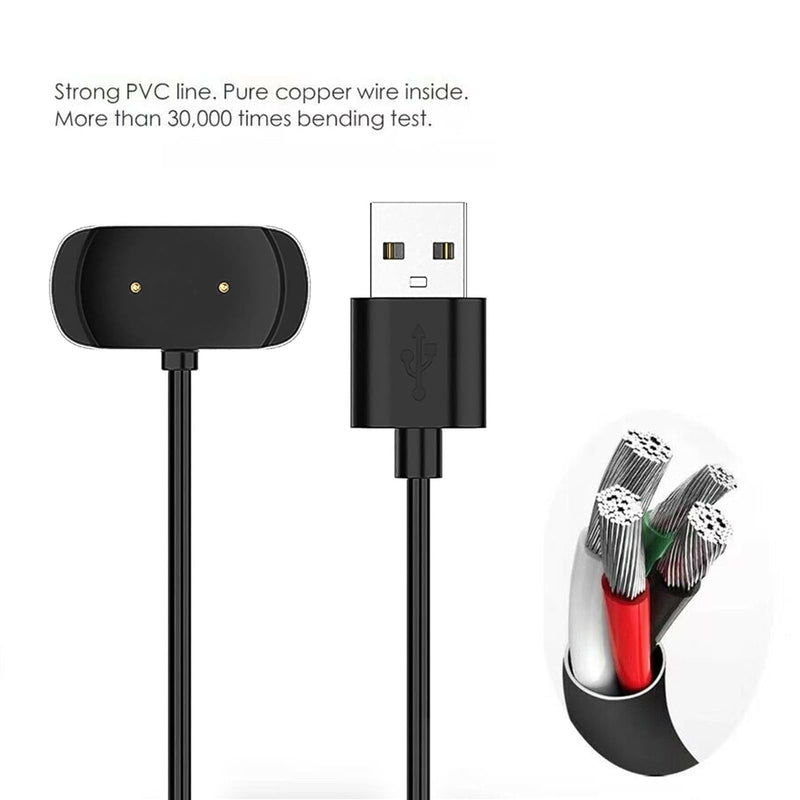 [Australia - AusPower] - Wall Charger USB Charging Cable Cord for Amazfit Bip U BIP U Pro, Bip 3 Pro, GTS 2, GTS 2 Mini, GTS 2e, GTR 2e, GTR 2, Amazfit GTS 4 Mini, T-Rex Pro, Zepp E/Z Smart Watch Replacement Charger Dock 
