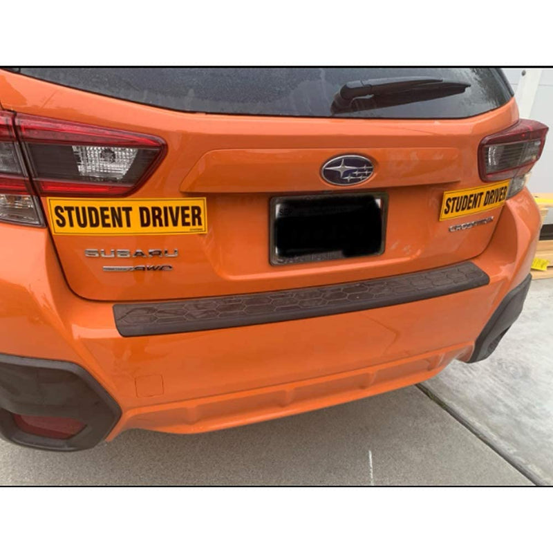 [Australia - AusPower] - TOTOMO Student Driver Sticker for Car- Large 12x3 Adhesive Reflective Vehicle Safety Sign Window Cling for New Rookie Learner Drivers Removable Bumper Sticker Please Be Patient (2 Pack) 1 Adhesive Sticker 