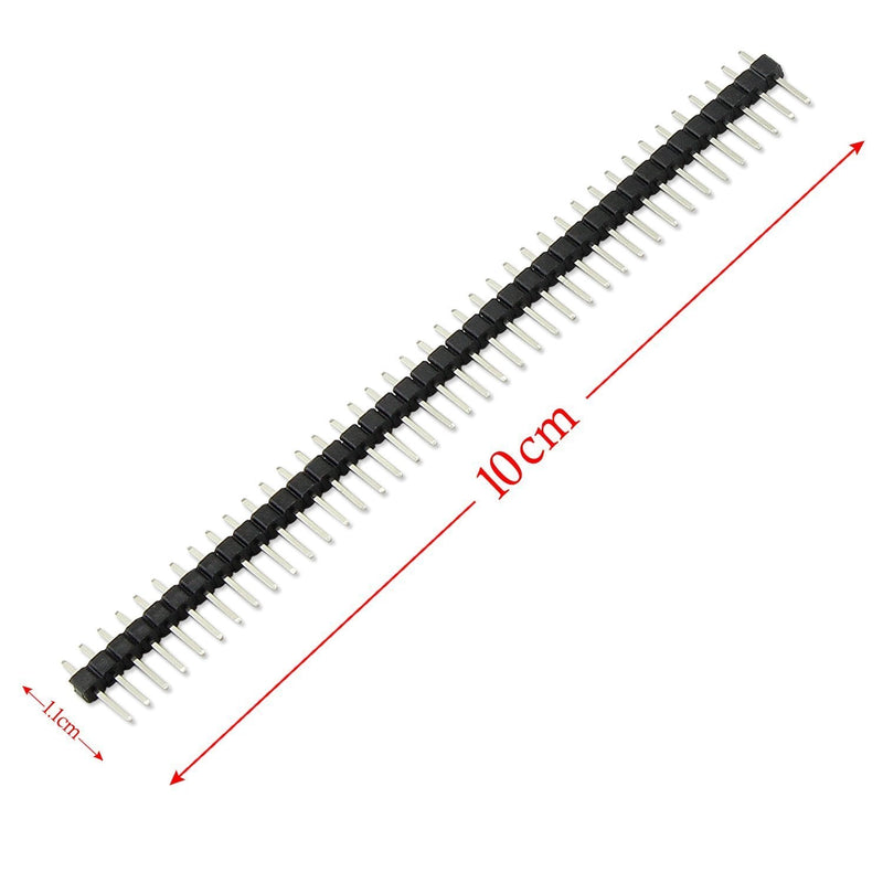 [Australia - AusPower] - OCR 40PCS 2.54mm Male and Female Pin Header Connector 40Pin Single Row Breakaway PCB Board for Arduino Shield 40pcs 40Pin Male and Female 