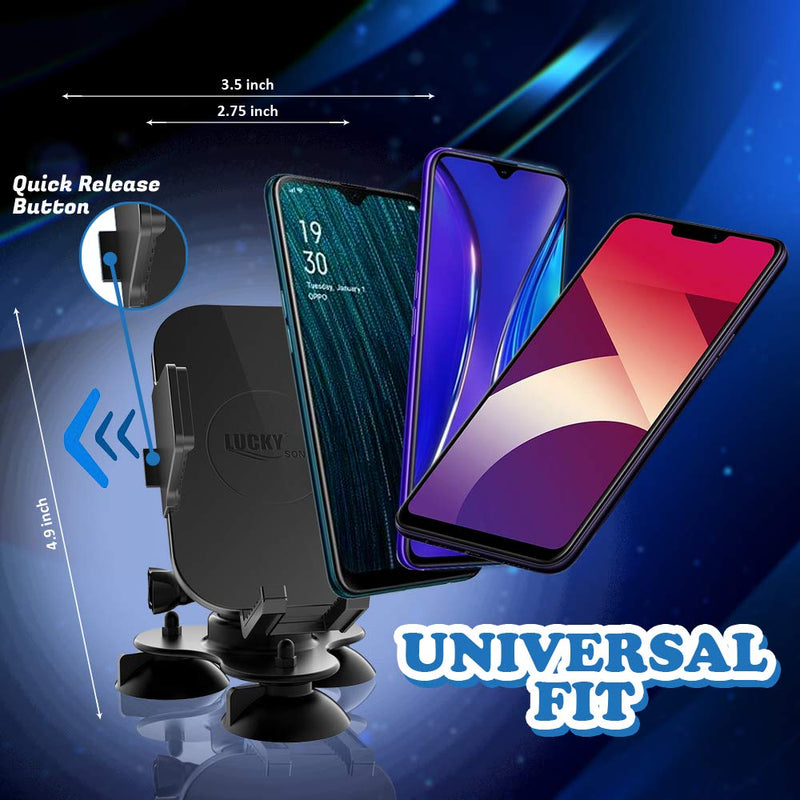[Australia - AusPower] - LUCKYLAKER Strong Suction Phone Mount Base Universal Marine Electronic Mount Ball Kayak Fish Finder Holder Car Fishing for Truck Boat Canoe 