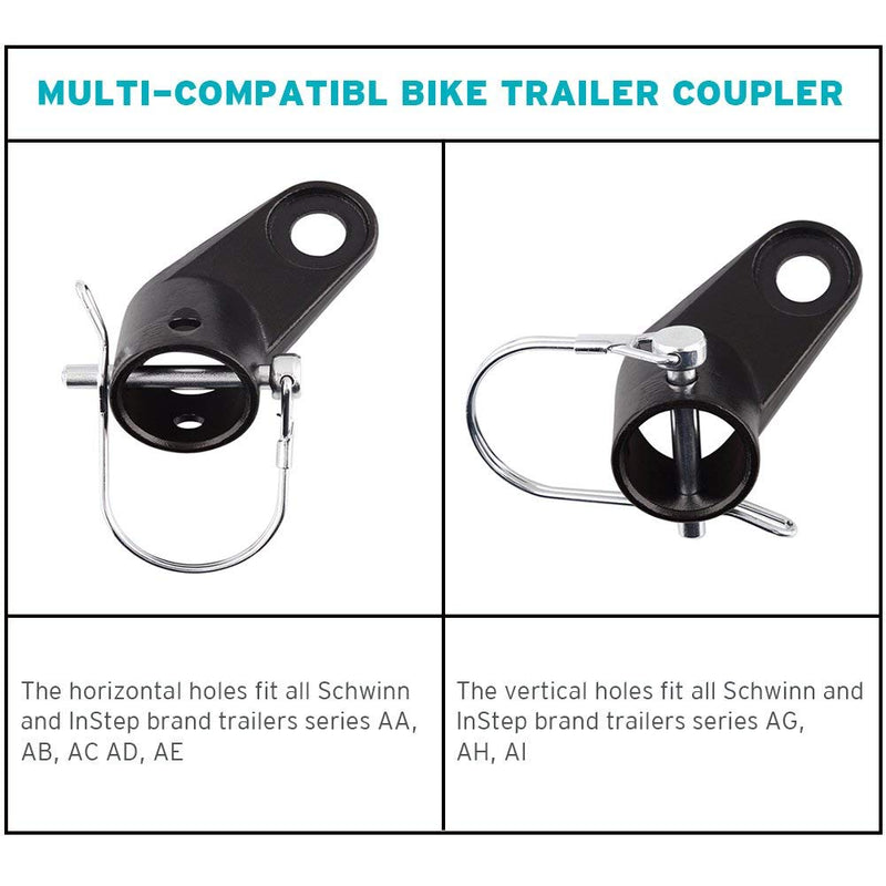 [Australia - AusPower] - Titanker Upgraded Bike Bicycle Trailer Coupler Attachment Angled Elbow for Instep & Schwinn Bike Trailers 