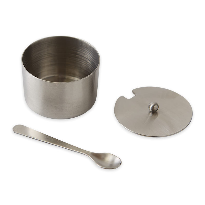 [Australia - AusPower] - RSVP International Endurance Kitchen Collection Salt Cellar Set with Spoon, Dishwasher Safe, 2-Ounce, Brushed Stainless Steel 