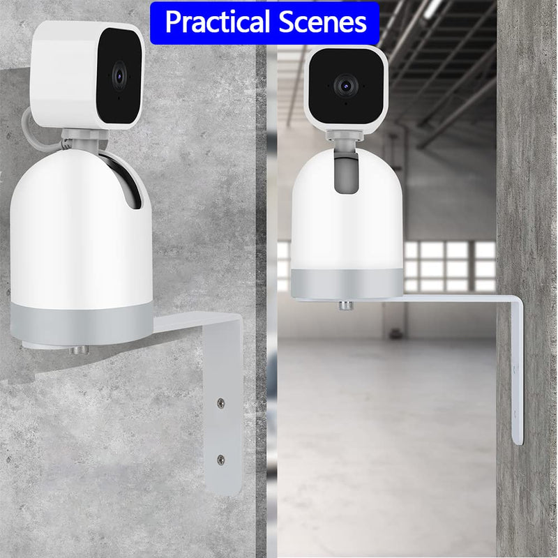 [Australia - AusPower] - OYOCAM Wall Mount for Blink Mini Pan-Tilt Camera Mount Wyze Cam Pan V3, Metal Wall Mount Bracket Holder Provide Better Viewing Angles for Walls Ceilings Home Apartment Office Indoor, Easy to Install 