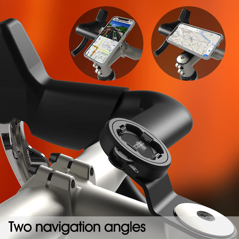 [Australia - AusPower] - Bike Phone Mount,Mountain Bicycle Cell Phone Holder,Universal Aluminum Handlebar Stem Phone Clamp,Cycling Mobile Phone Clip,MTB Road Bike Quick Attach/Release for iPhone Samsung Galaxy Google【2nd Gen】 