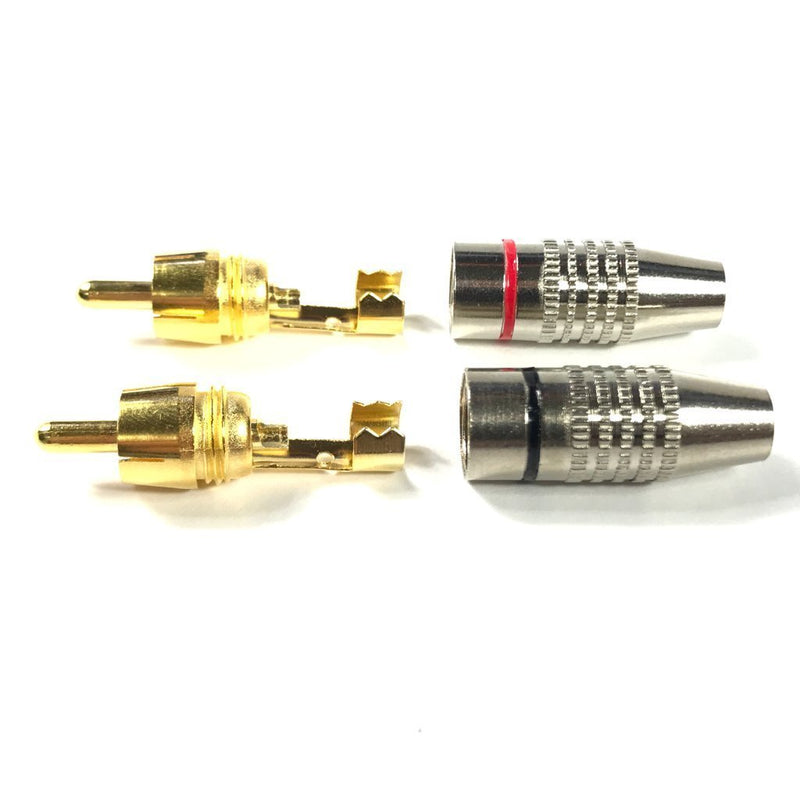 [Australia - AusPower] - CESS RCA Plug Solder Gold Audio Video Adapter Cable Connector (20 Pack) 