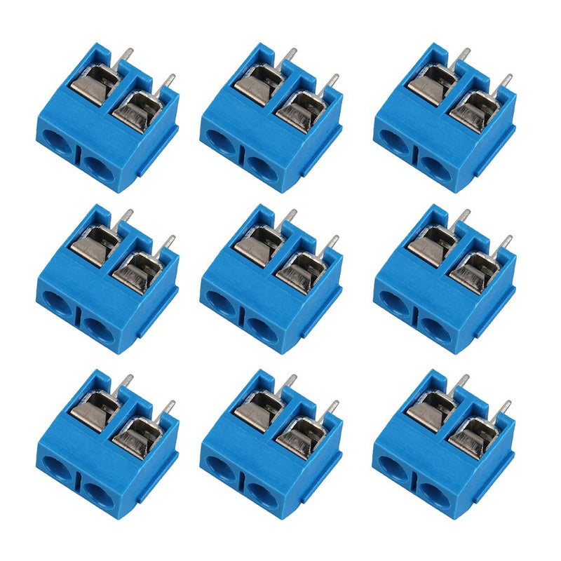 [Australia - AusPower] - KeeYees 60pcs 5mm Pitch 2 Pin & 3 Pin PCB Mount Screw Terminal Block Connector for Arduino (50 x 2 Pin, 10 x 3 Pin) 