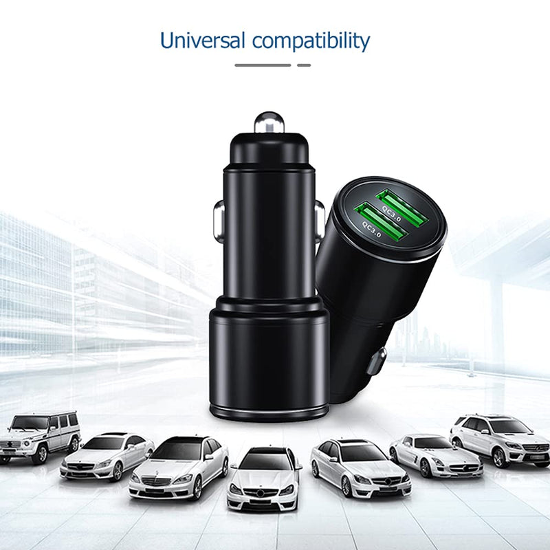 [Australia - AusPower] - Car Charger USB Dual QC3.0 Port YUCNACO Car Charger Adapter Compatible with iPhone 11/Xs/Xs max/Xr/X/8/7/6/5,iPad Pro/Air/Mini/,Samsung Galaxy S10/S9/ 