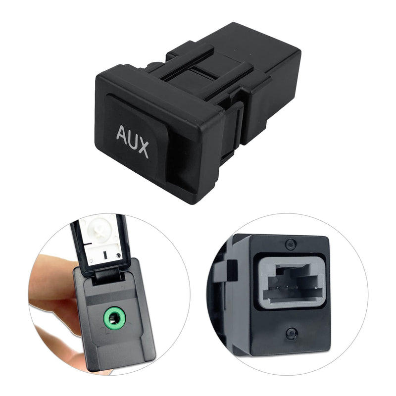 [Australia - AusPower] - Aux Port Replacement - Compatible with 2005-2012 Toyota Prius Yaris FJ Cruiser Lexus ES350 LS460 - Replaces 86190-06010 86190-53010 - Auxiliary Input Adapter Aux Jack Aux Input Car Stereo Jack 