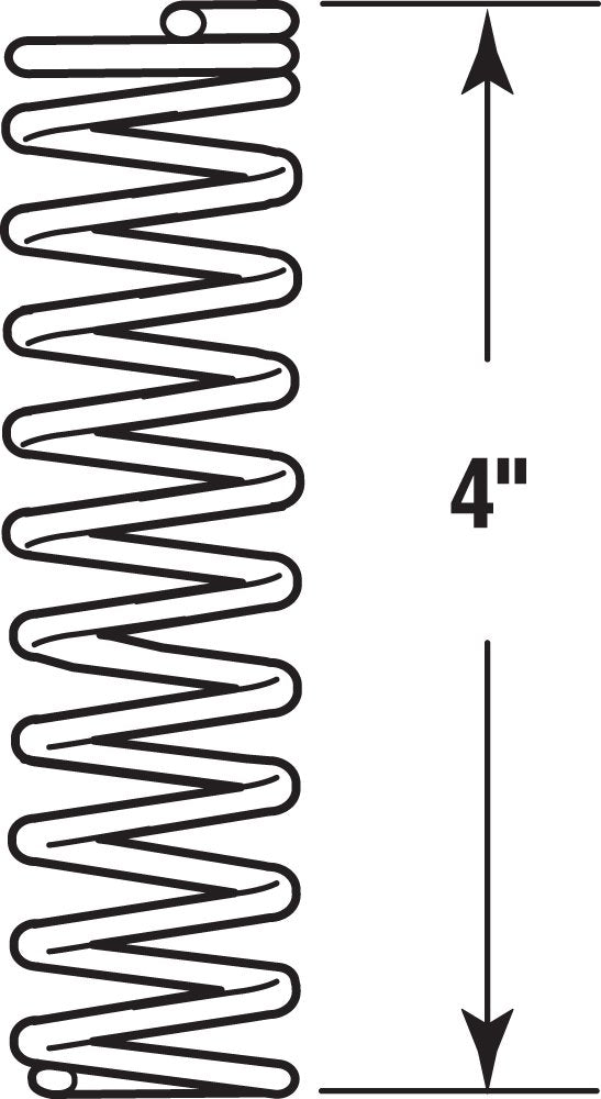 [Australia - AusPower] - Prime-Line SP 9713 Spring, Compression, 7/8 inch by 4 inch - .080 Diameter (2-pack),Nickel 7/8 in. x 4 in. Nickel 