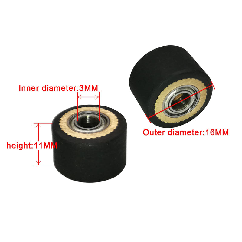 [Australia - AusPower] - 5pcs HQ Pinch Roller for Roland GCC LiYu Rabit Pcut Mimaki Iolion Cutter Plotter 3x11x16 