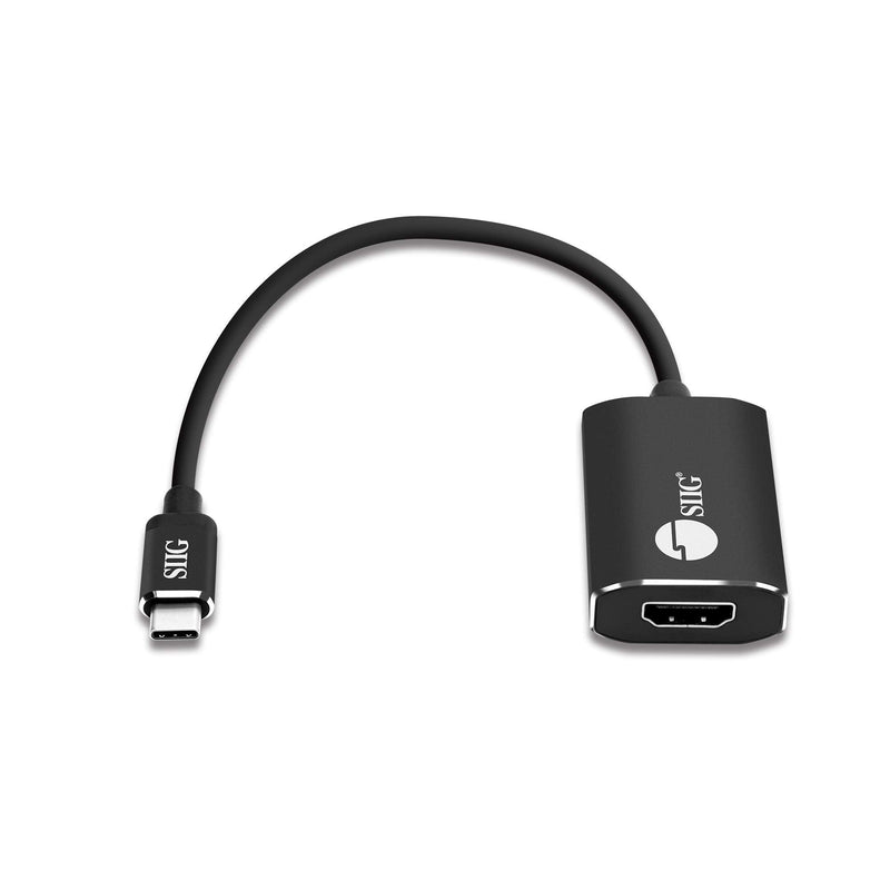 [Australia - AusPower] - SIIG CB-TC0C12-S1 USB Type C to 4K HDMI Cable Adapter - Thunderbolt 3 Compatible - Male to Female Converter - Reversible Plug Design - Supports 6.0Gbps Bandwidth 4K 60Hz 