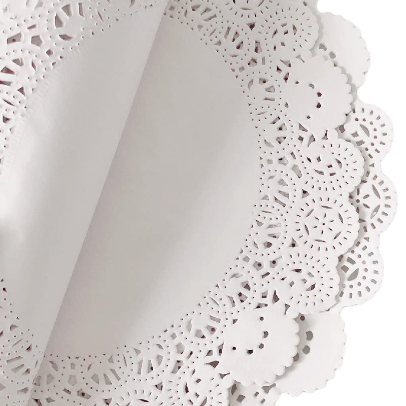 [Australia - AusPower] - White Paper Doilies-200-Piece White Lace Dollies Paper Round For Cakes Desserts And Wedding Decorations 4 Sizes with 6.5 Inch, 8.5 Inch,10.5 Inch,12 Inch… 