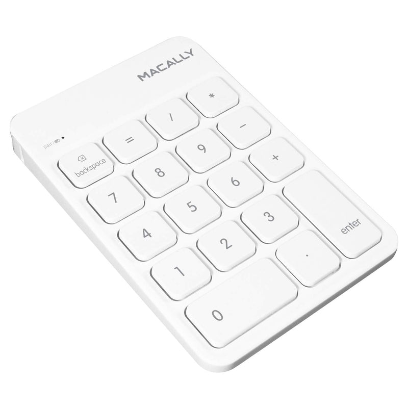 [Australia - AusPower] - Macally Wireless Bluetooth Numeric Keypad and Wireless Bluetooth Mouse for Mac and PC, Calculate Efficiently 