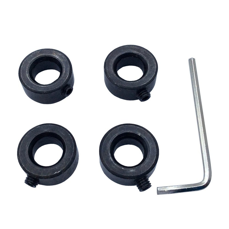 [Australia - AusPower] - Bore 8mm Shaft Collars Screw Style Carbon Steel Outsize 18mm 4Pcs / Pack 