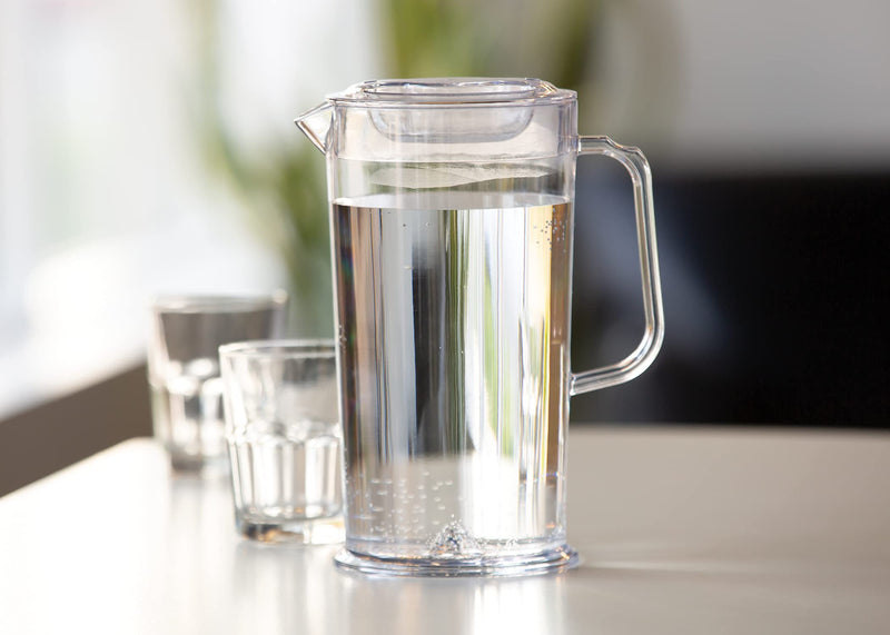[Australia - AusPower] - Ideal Settings 30164000 Water Pitcher with Lid, BPA-Free, 64 ounces, Half Gallon, Clear, Dishwasher safe 