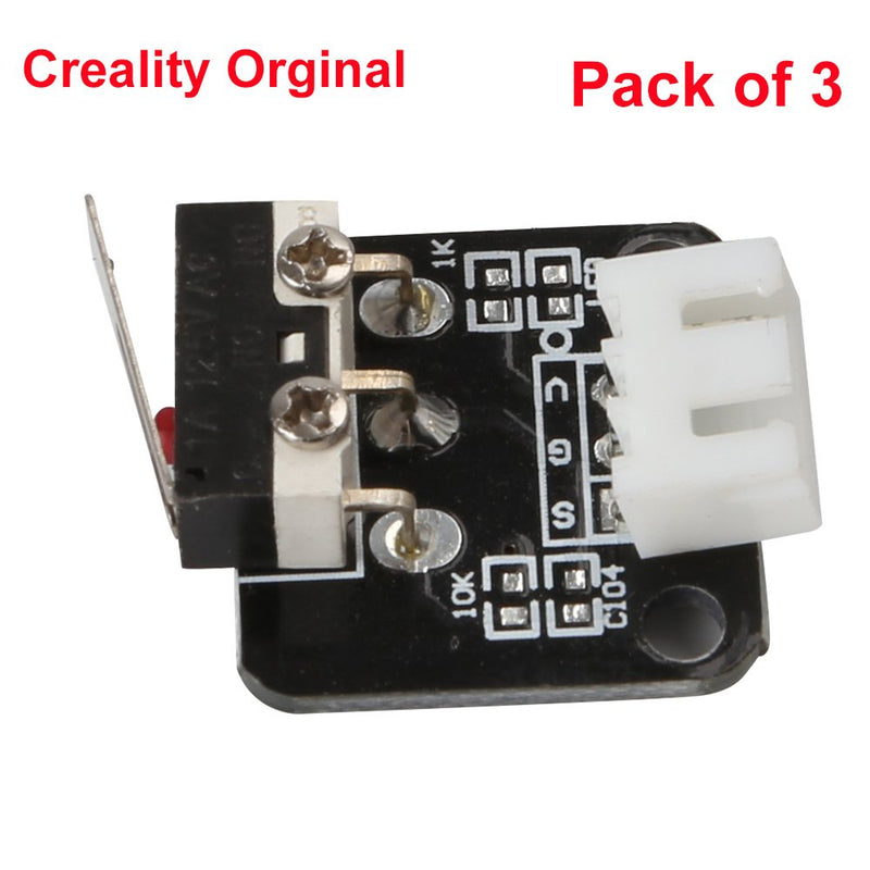[Australia - AusPower] - Creality 3D Printer Part Limit Switch with Separate Package CNC for RAMPS 1.4 RepRap 3D Printer CR-10 10S,S4,S5,Ender 3/Ender 3 Pro/Ender 3 V2/Ender 5 (Pack of 3) 