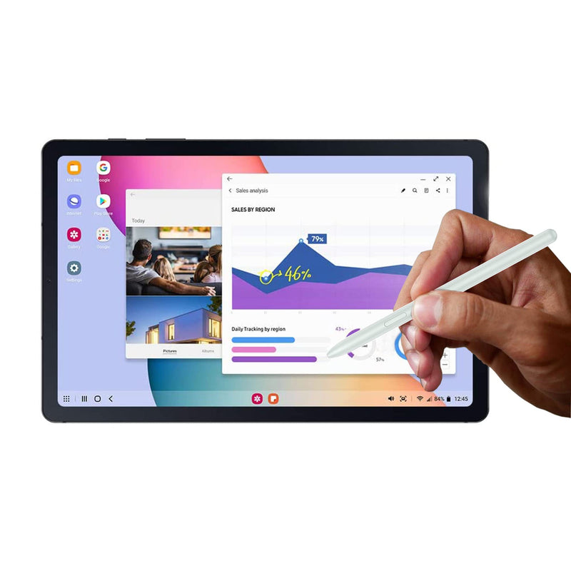 [Australia - AusPower] - Green Tab S7 / S7 FE Pen Replacement Pointer Stylus Pen for Samsung Galaxy Tab S7, Tab S7 FE S Pen Stylus (Without Bluetooth) + Tips/Nibs 