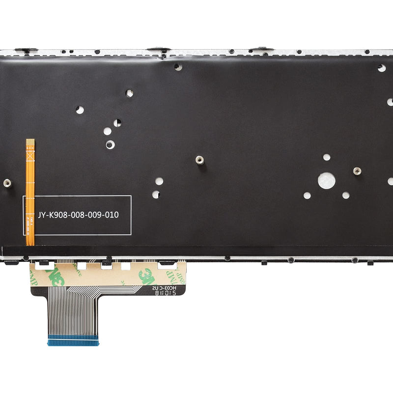 [Australia - AusPower] - SUNMALL Backlit Keyboard Replacement Compatible with HP Elitebook Folio 9470m 9480m Series Laptop with Silver Frame No Pointer US Layout 