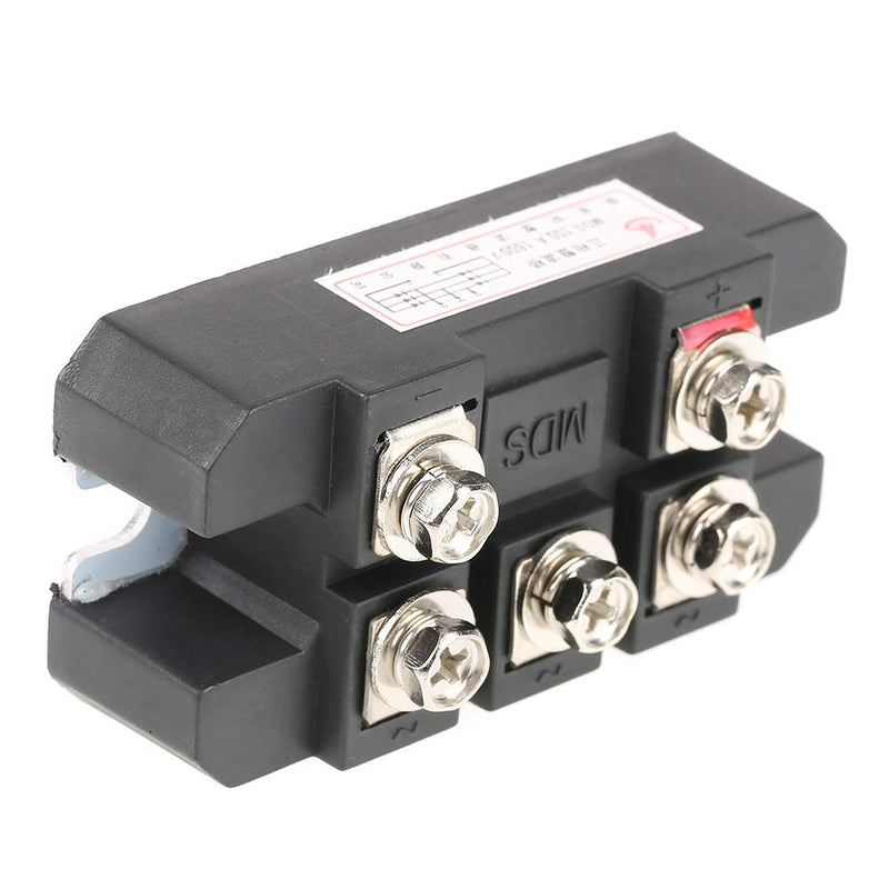 [Australia - AusPower] - High Power 100A 1600V Three Phase Diode Bridge Rectifier MDS100A Black Three Phase Diode Bridge Rectifier MDS-100A-1600V 