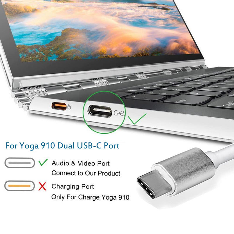 [Australia - AusPower] - Bincolo USB Type-C to VGA Adapter, USB-C to VGA, Thunderbolt 3 to VGA Adapter Compatible with MacBook, MacBook Pro, MacBook Air, iMac, XPS, Yoga and More 