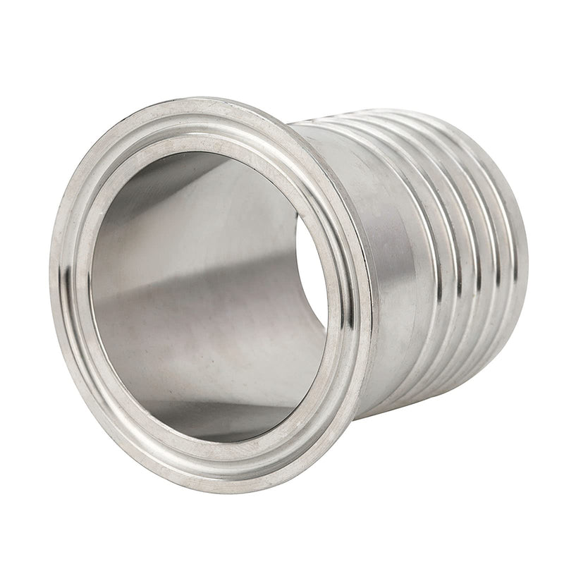 [Australia - AusPower] - Metalwork 2" Tri Clamp to 1.25" Hose ID Barbed Adapter SUS304 Sanitary Hose Pipe Fitting 1.25" Hose ID-2" Tri Clamp 