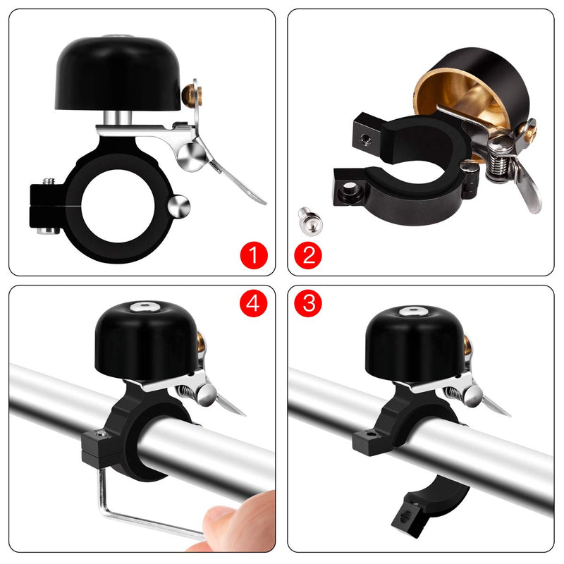 [Australia - AusPower] - Greallthy Bike Bell, Classic Brass Bicycle Bell with Nice Loud Tone Road Bike Mountain Bike Horn Cycling Accessories 