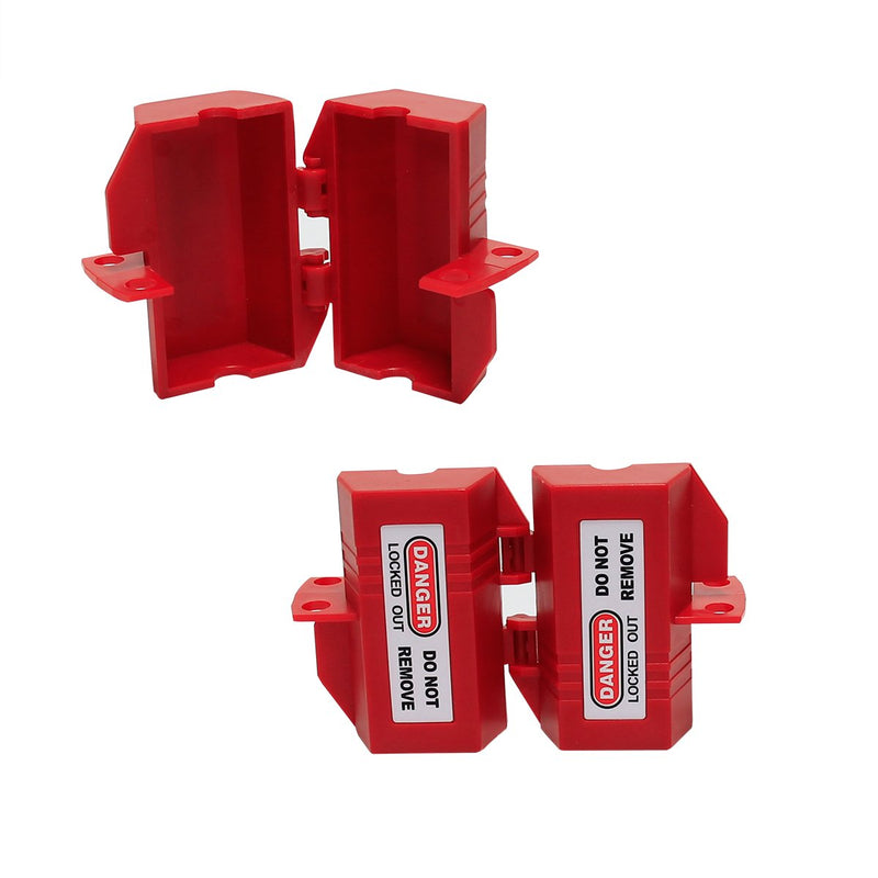 [Australia - AusPower] - Wisamic Polypropylene Plug Lockout Tagout 2 x 3-1/2 inch with 2 Locking Holes for 110-125V Plugs, OSHA Compliant 