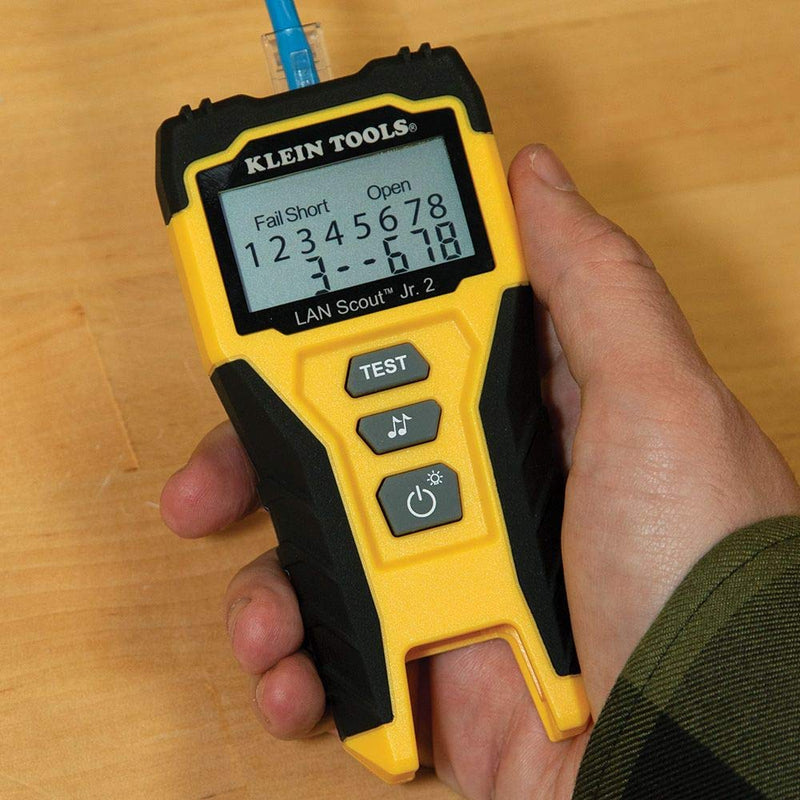 [Australia - AusPower] - Klein Tools VDV526-200 Cable Tester, LAN Scout Jr. 2 Ethernet Cable Tester for CAT 5e, CAT 6/6A Cables with RJ45 Connections 