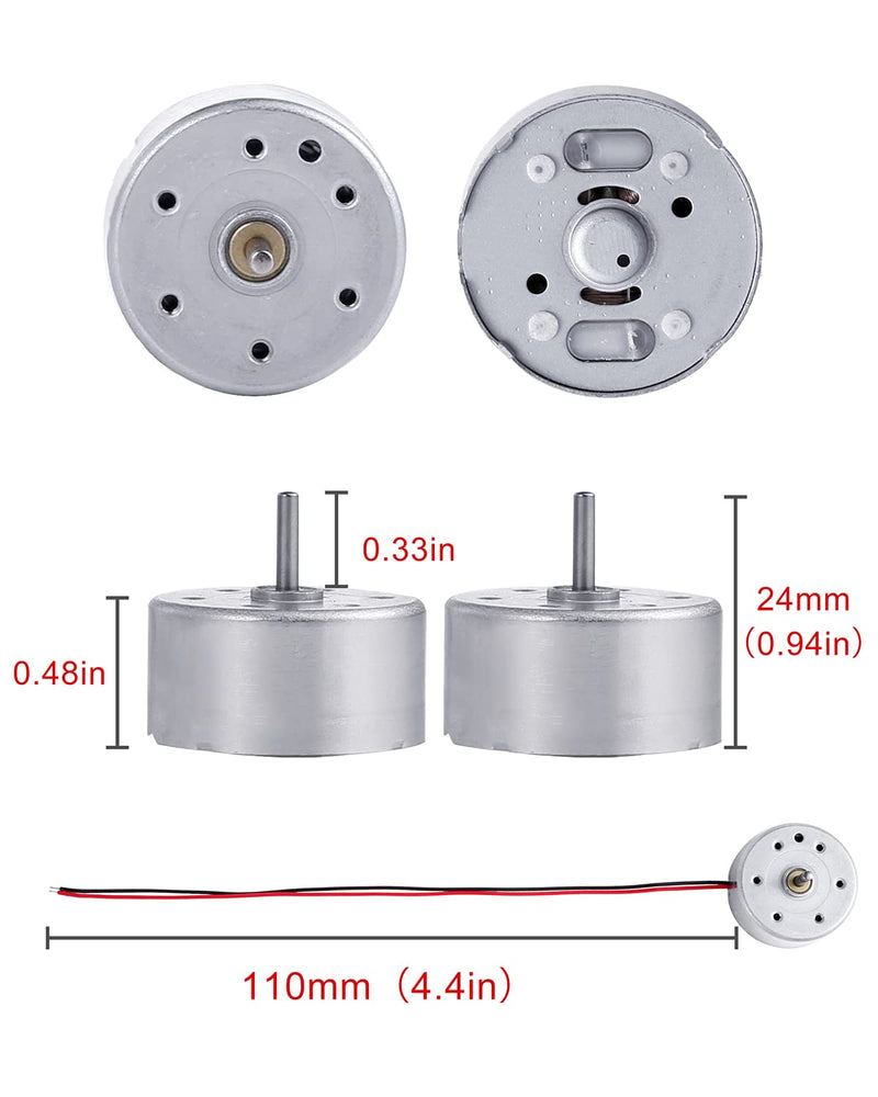 [Australia - AusPower] - Sntieecr 6 Set Mini Generator Motors 3V-12V DC Motor, Wind Turbine Generator with Mini Fan Leaf and Plastic Motor Holder for DIY Educational Physics Experiment 