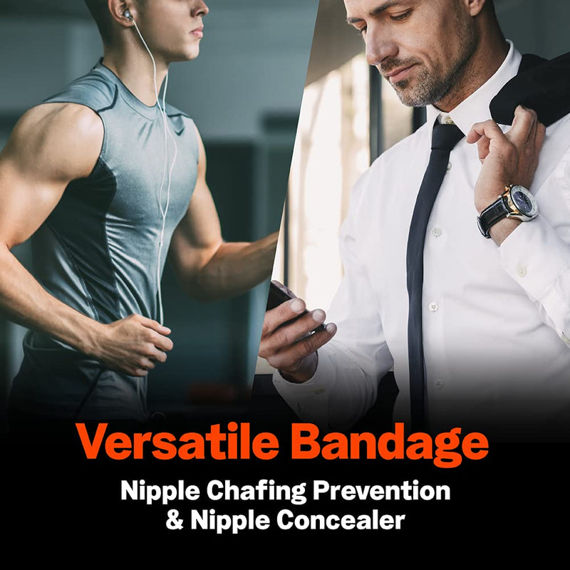 [Australia - AusPower] - LIVING JIN Nipple Protector - Value Pack (50 Pairs), Anti-Chafing Nipple Cover Sets for Runners, Nipple Tape, Nip Protectors, Nipple Stickers, Adhesive Bandage 