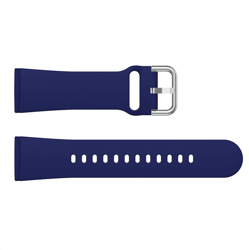 [Australia - AusPower] - eiEuuk 3 Pack Bands Compatible with Fitbit Versa 3 & Sense, Soft Silicone Replacement Watch Strap Wristband Accessories for Versa 3/Sense Smartwatch Red + Dark blue + Black 